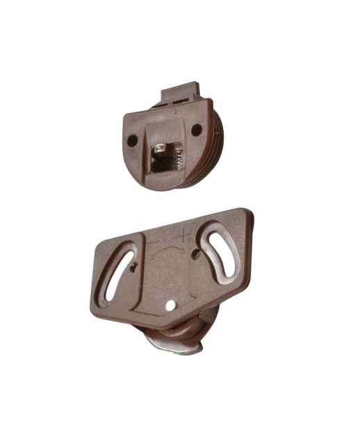 Zdjęcie: Prowadnik rolkowy dolny + górny, tworzywo sztuczne, brąz METRO