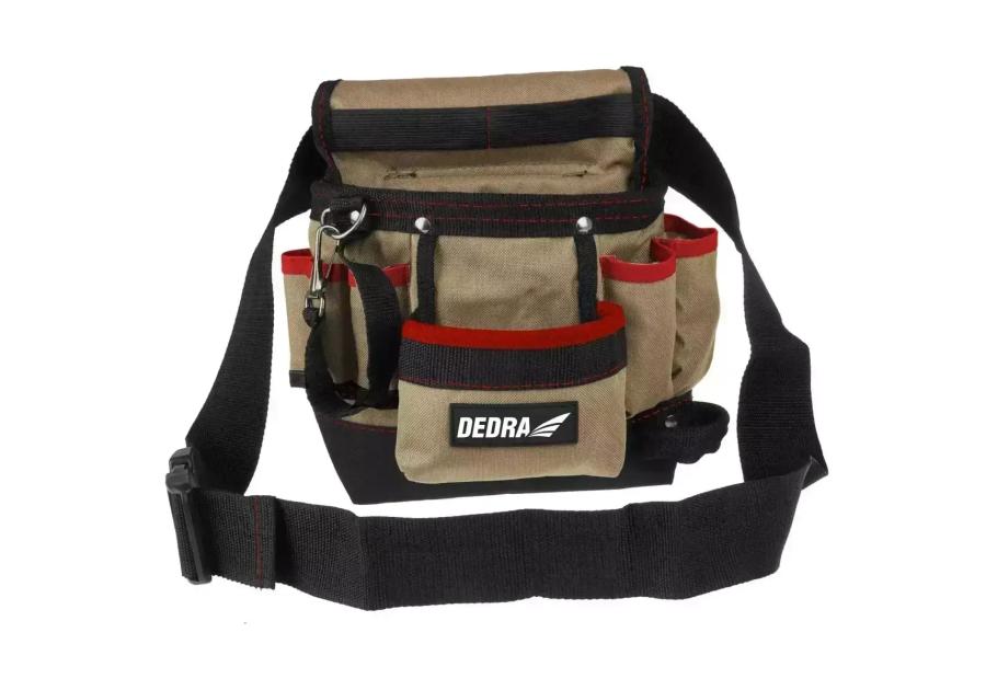 Zdjęcie: Pas narzędziowy jednoczęściowy 20x10x30 cm 8 kieszeni DEDRA