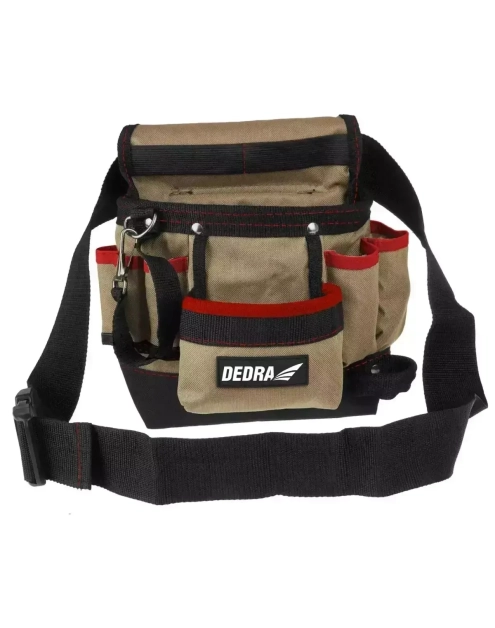 Zdjęcie: Pas narzędziowy jednoczęściowy 20x10x30 cm 8 kieszeni DEDRA