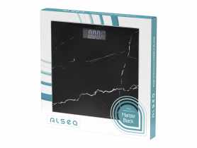 Waga łazienkowa Marble Black 28x28cm 18504 GALICJA