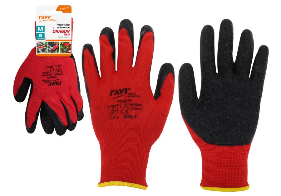 Zdjęcie: Rękawice ochronne Dragon-Red rozmiar 8-M 00999 RAVI
