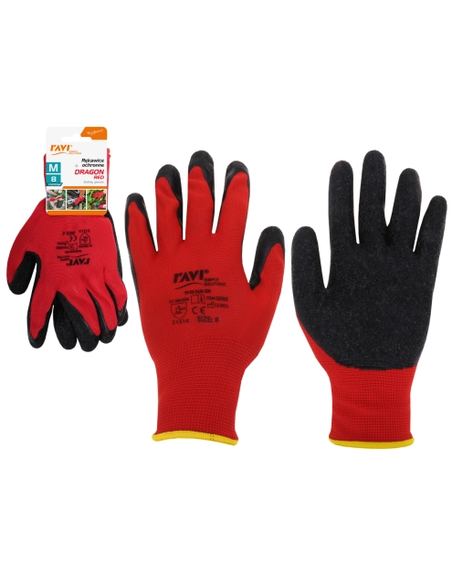 Zdjęcie: Rękawice ochronne Dragon-Red rozmiar 8-M 00999 RAVI