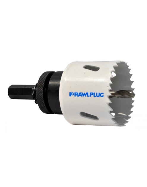 Zdjęcie: Zestaw otwornic - 20, 25, 32, 40, 51, 65 + 2 adaptery elektryk 9 elementów RAWLPLUG