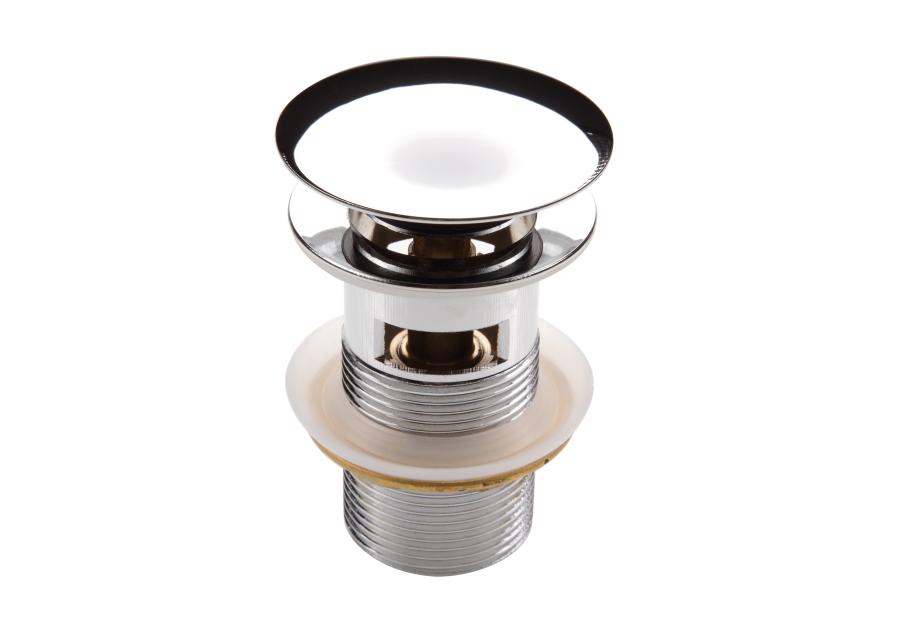 Zdjęcie: Korek do umywalki lub bidetu - z przelewem Click-Clack chrom DEANTE