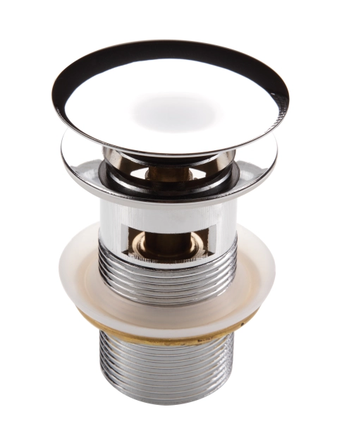 Zdjęcie: Korek do umywalki lub bidetu - z przelewem Click-Clack chrom DEANTE