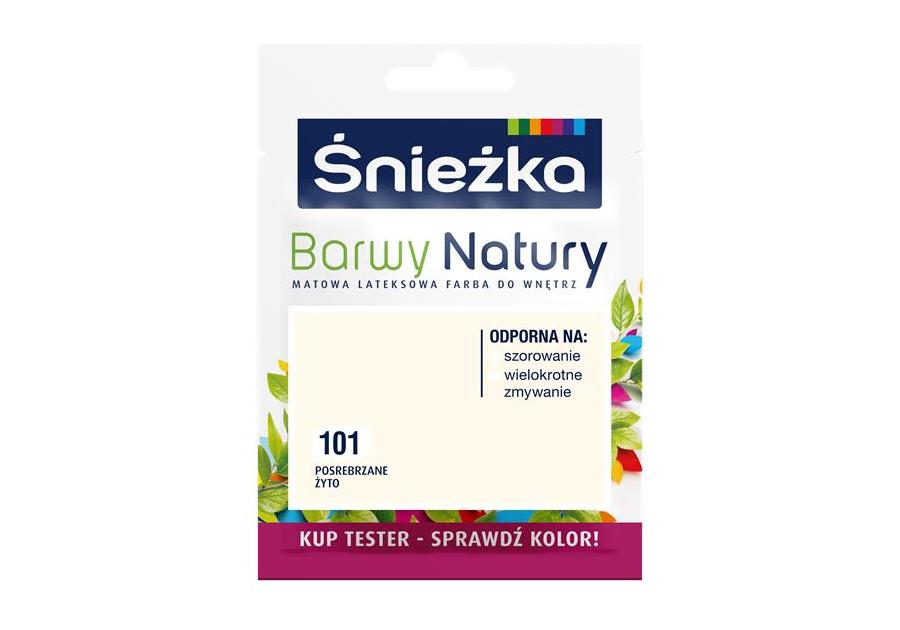 Zdjęcie: Tester koloru Barwy Natury posrebrzane żyto 101 25 ml ŚNIEŻKA