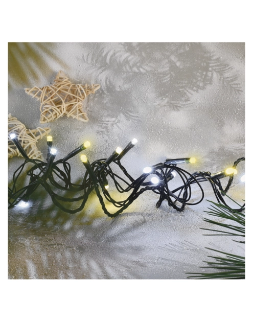 Zdjęcie: Lampki choinkowe Classic 120 LED 12 m ciepła + zimna biel, IP44 EMOS