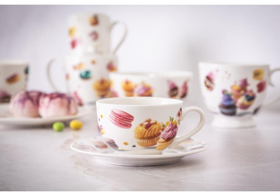 Zdjęcie: Filiżanka 260 ml Słodkości ze spodkiem 15 cm ALTOM DESIGN