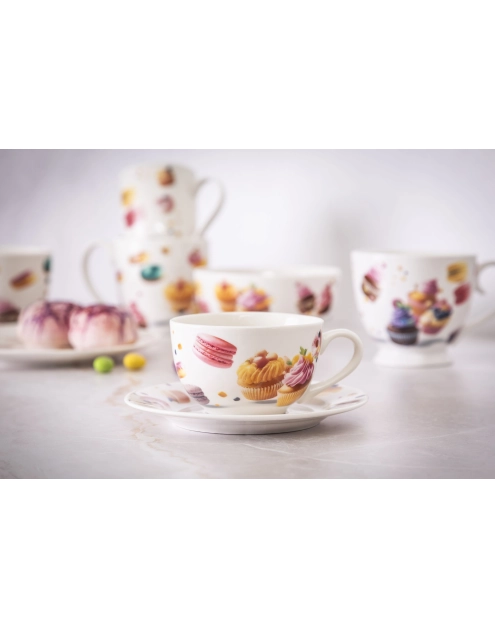 Zdjęcie: Filiżanka 260 ml Słodkości ze spodkiem 15 cm ALTOM DESIGN