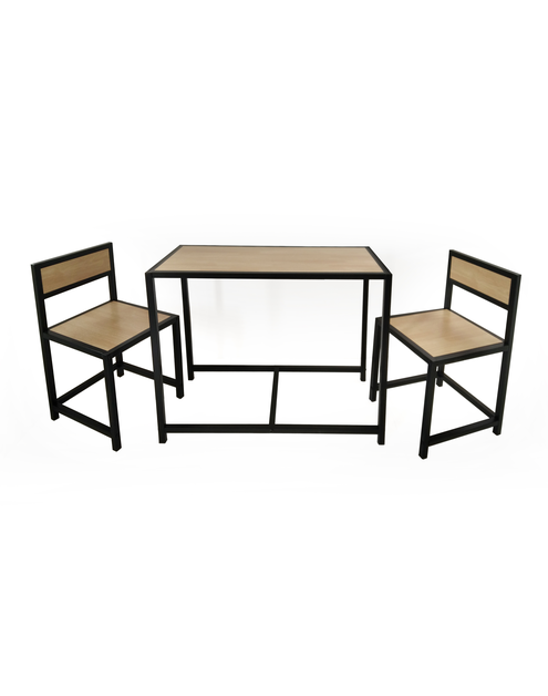 Zdjęcie: Zestaw stół + 2 krzesła Milea MDF dąb TS INTERIOR