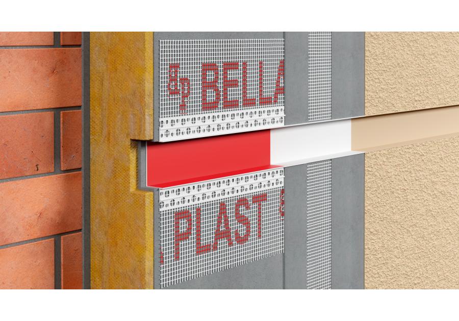 Zdjęcie: Listwa do boniowania PVC z siatką BP11 H5RS L300 biała BELLA PLAST