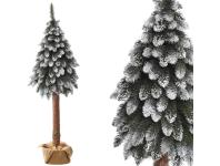 Zdjęcie: Choinka na pniu 180 cm z brokatem i bielonymi gałązkami JUMI