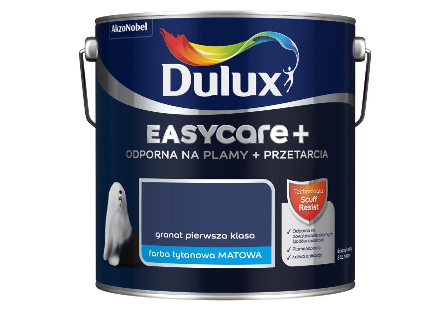 Zdjęcie: Farba lateksowa EasyCare+ Granat Pierwsza Klasa 2,5 L DULUX