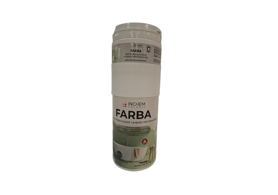 Zdjęcie: Farba Płytki podłogowe kabiny prysznicowe, głębia antracytu, zestaw 800 ml INCHEM POLONIA