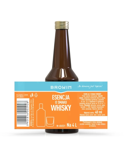 Zdjęcie: Esencja do napoju o smaku Whisky 40 ml BROWIN