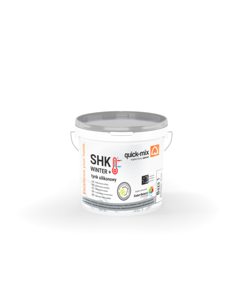 Zdjęcie: Tynk silikonowy SHK Winter + 2,0 mm biały QUICK MIX