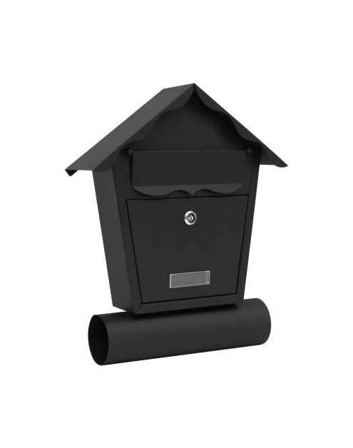 Zdjęcie: Skrzynka na listy Domek C5 z tubą czarny mat METRO