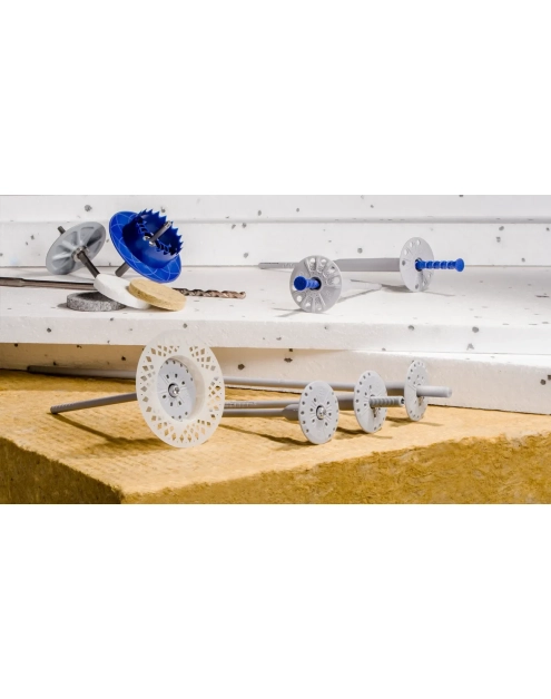 Zdjęcie: Kołnierz dociskowy z perforatorem termoizolacji KCX 165 mm 150 szt. KOELNER