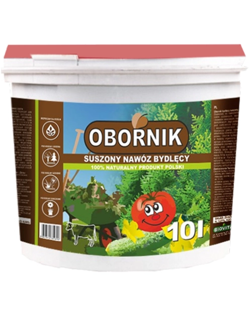 Zdjęcie: Obornik suszony nawóz bydlęcy wiaderko 10 L BIOVITA