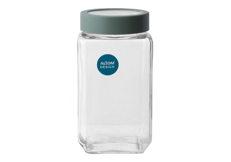 Zdjęcie: Pojemnik kwadratowy z szałwiową pokrywką 1000 ml ALTOM DESIGN