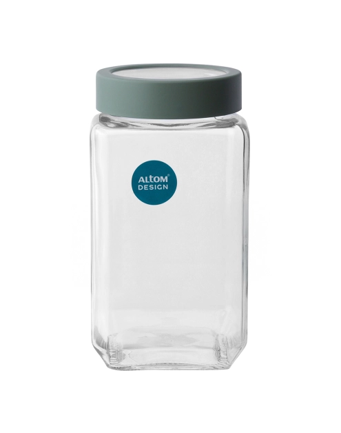 Zdjęcie: Pojemnik kwadratowy z szałwiową pokrywką 1000 ml ALTOM DESIGN