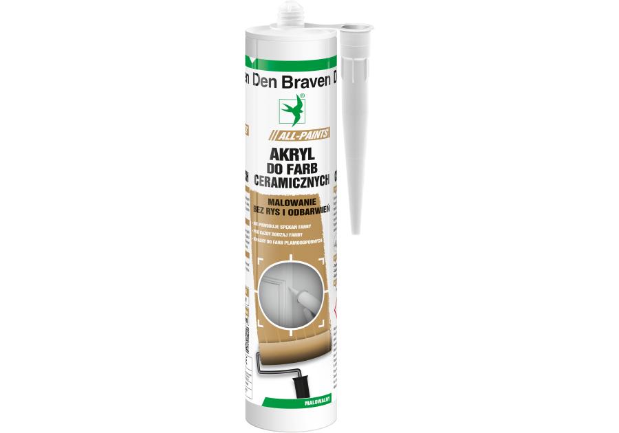 Zdjęcie: Akryl do farb ceramicznych 280 ml biały DEN BRAVEN
