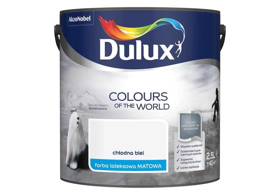 Zdjęcie: Farba lateksowa Kolory Świata 2,5 L chłodna biel DULUX