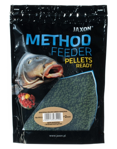 Zdjęcie: Pellets method feeder ready 2 mm marcepan zielony 500 g JAXON