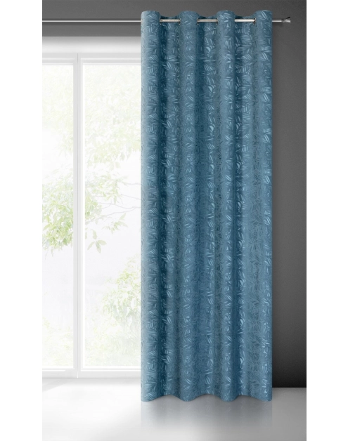 Zdjęcie: Zasłona gotowa Octavia 140 x 250 cm niebieski EUROFIRANY