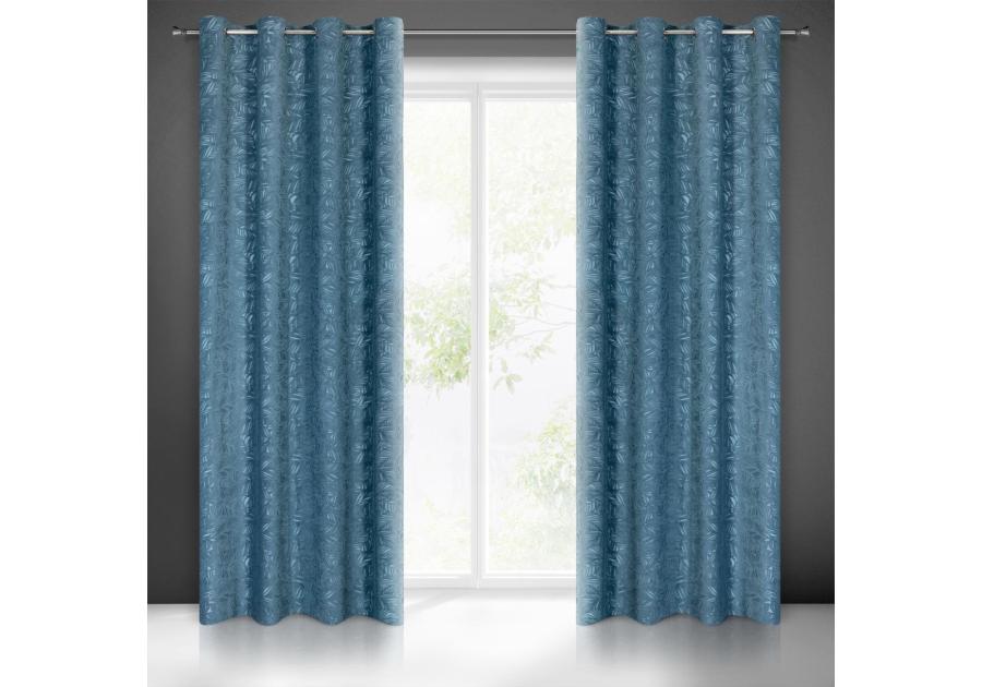 Zdjęcie: Zasłona gotowa Octavia 140 x 250 cm niebieski EUROFIRANY