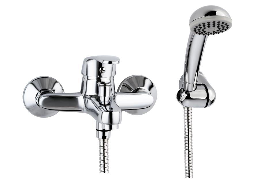 Zdjęcie: Bateria wannowa ścienna z akcesoriami Logic VALVEX