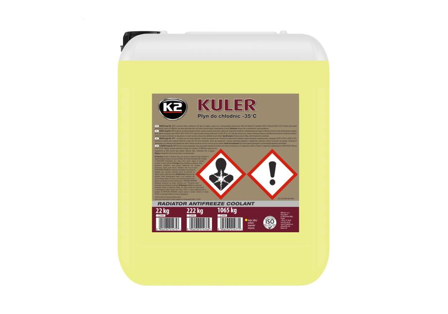 Zdjęcie: Płyn do chłodnic 22 kg żółty K2
