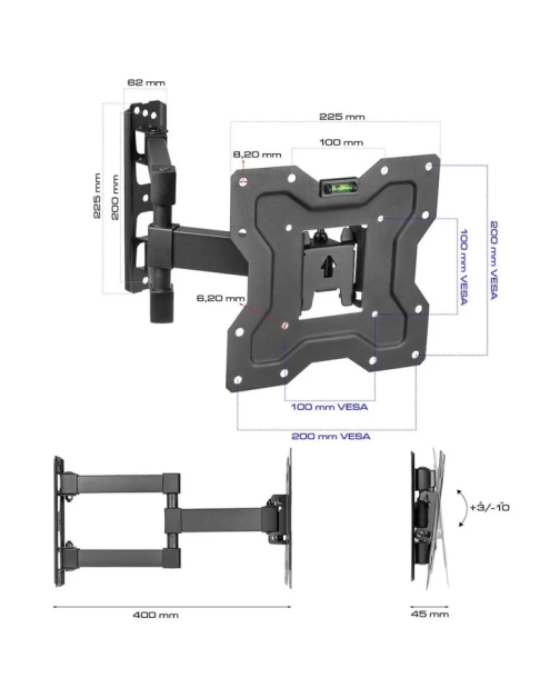 Zdjęcie: Uchwyt do telewizora LCD KG-1027 15 - 48 cali KING MOUNT