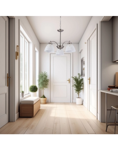 Zdjęcie: Lampa wisząca Cavallo 3x60 W E27 srebrny CANDELLUX