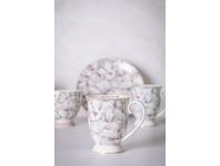 Zdjęcie: Kubek Magnolia różowa na stopce 320 ml dekoracja Moja kochana ALTOM DESIGN