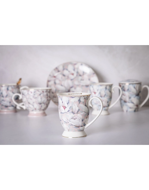 Zdjęcie: Kubek Magnolia różowa na stopce 320 ml dekoracja Moja kochana ALTOM DESIGN