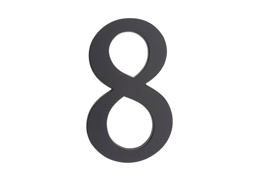 Zdjęcie: Cyfra aluminiowa 8, kolor grafit 190 mm METRO