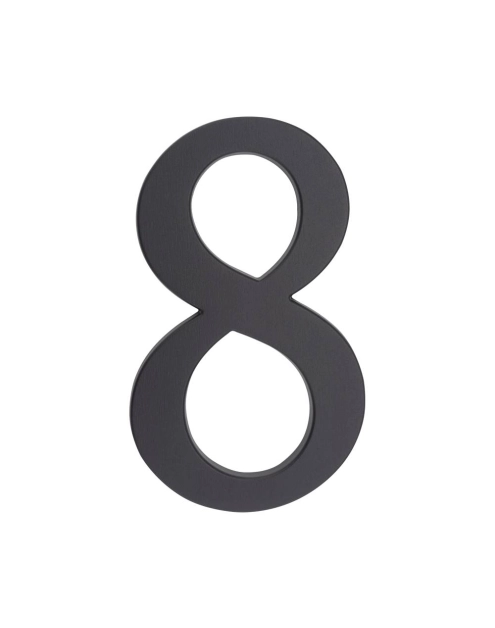Zdjęcie: Cyfra aluminiowa 8, kolor grafit 190 mm METRO