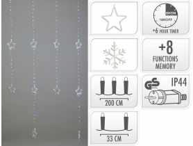 Kurtyna multikolor LED zewnętrzna 2x2 m KOOPMAN