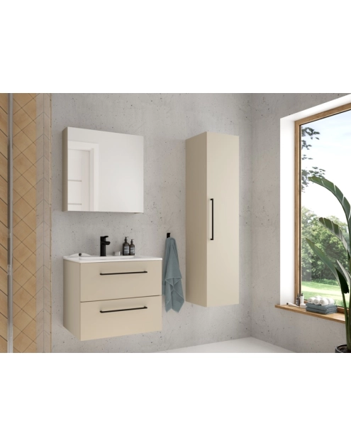 Zdjęcie: Szafka łazienkowa z umuwalką Pinia 60 cm kaszmir mat DEFTRANS