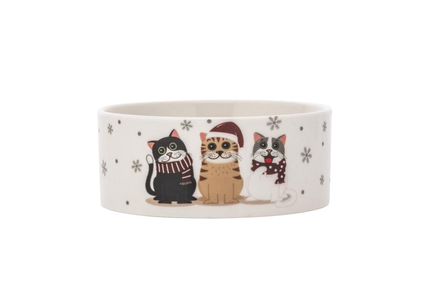 Zdjęcie: Miska dla kota 12x5 cm 330 ml dekoracja xmas cats A ALTOM DESIGN