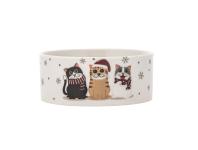 Zdjęcie: Miska dla kota 12x5 cm 330 ml dekoracja xmas cats A ALTOM DESIGN