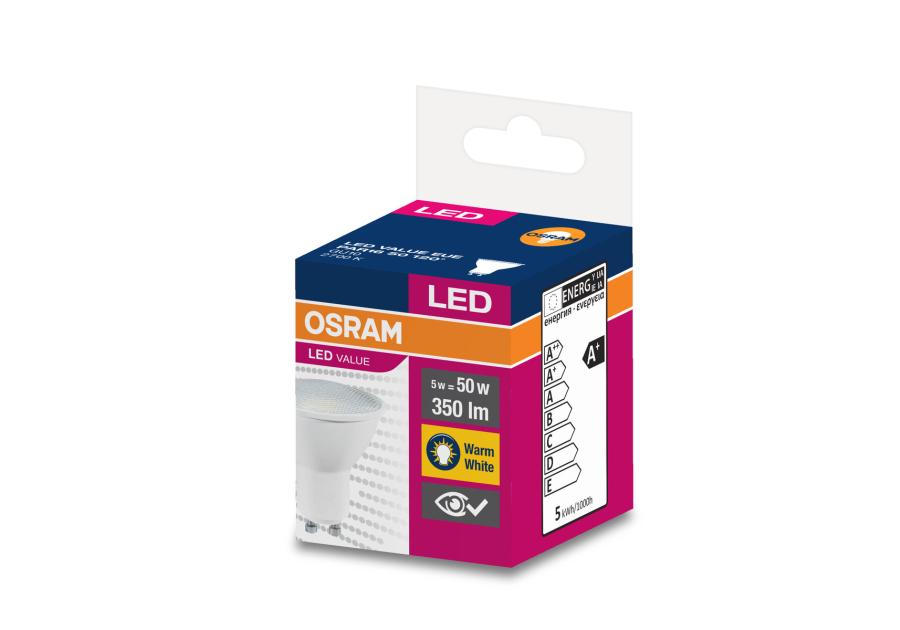 Zdjęcie: Lampa reflektorowa LED Value PAR16 White 35 4,5 W 2700 K GU10 OSRAM