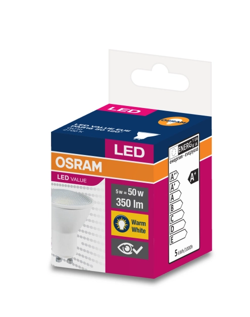 Zdjęcie: Lampa reflektorowa LED Value PAR16 White 35 4,5 W 2700 K GU10 OSRAM