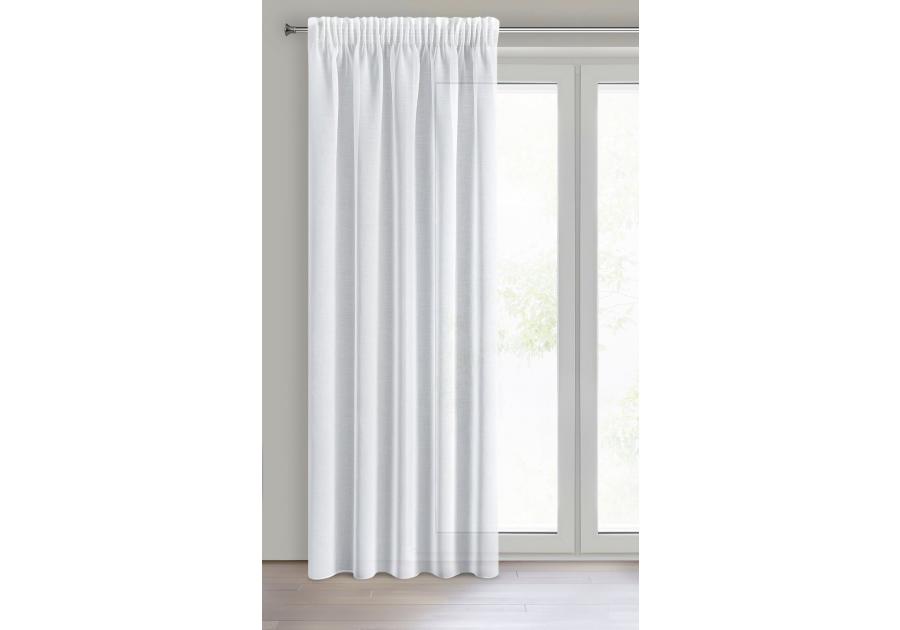 Zdjęcie: Firana gotowa LANA na taśmie 140 x 270 cm biały (373173) EUROFIRANY