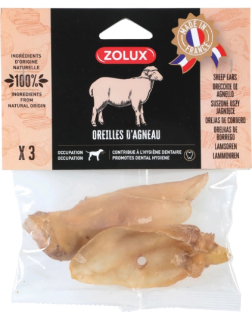 Zdjęcie: Przysmak naturalny dla psa Uszy jagnięce 3 sztuki, 30 g ZOLUX