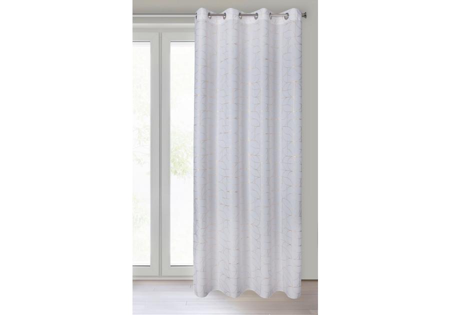 Zdjęcie: Zasłona gotowa Evi 140 x 250 cm biały EUROFIRANY