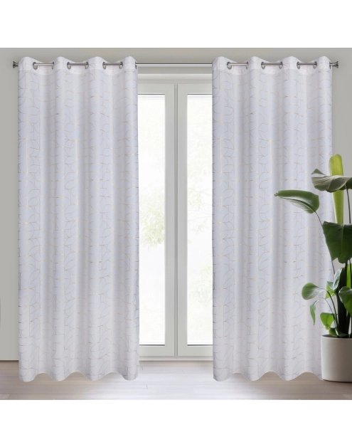 Zdjęcie: Zasłona gotowa Evi 140 x 250 cm biały EUROFIRANY