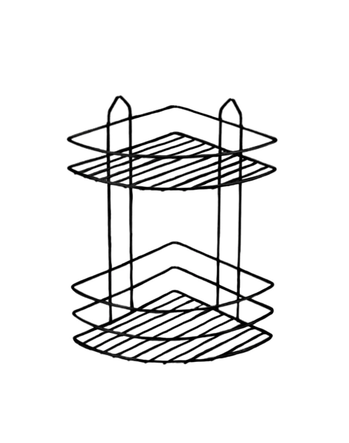 Zdjęcie: Półka łazienkowa Presto narożna czarna SEPIO