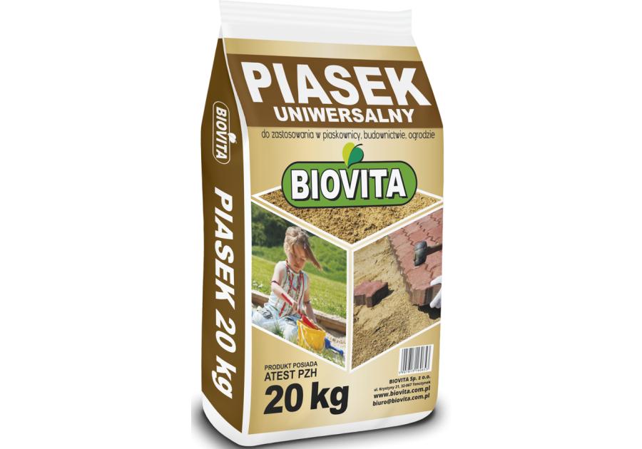 Zdjęcie: Piasek uniwersalny z atestem PZH 20 kg BIOVITA